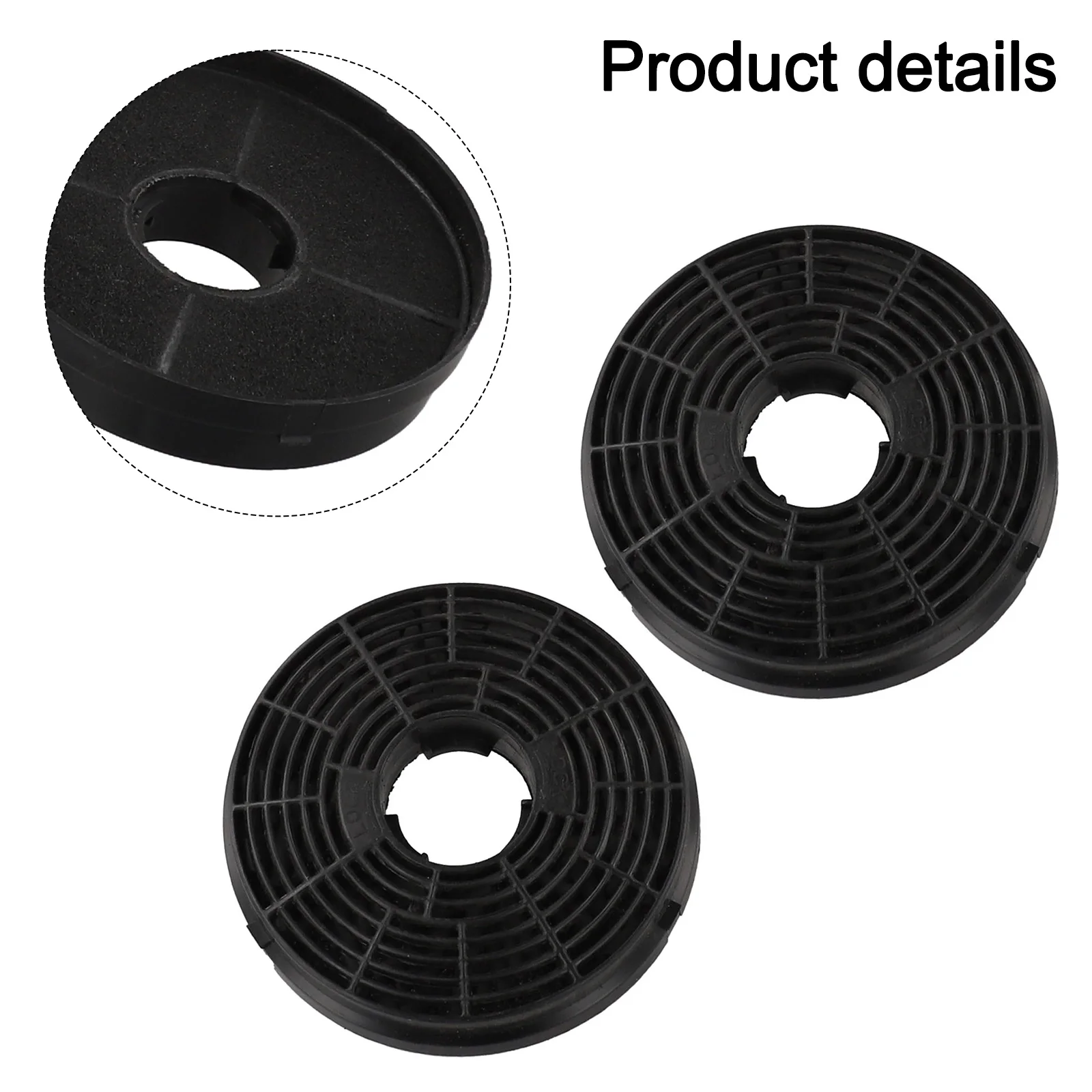 2 Pack Activated Carbon Filters Kitchen For Range Hood Accessories for Superior Elimination and Air Purification