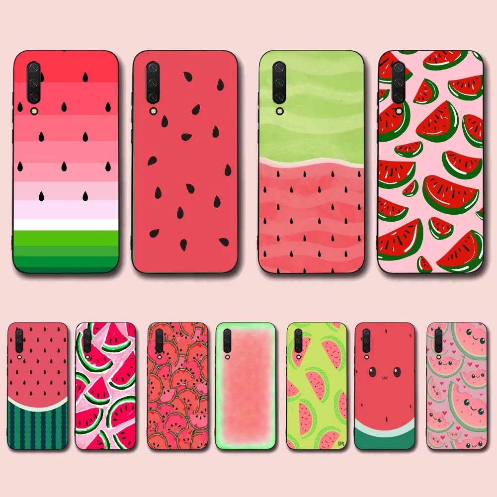 Summer Cartoon Watermelon Phone Case For Xiaomi Mi 5X 8 9 10 11 12 lite pro 10T PocoX3pro PocoM3 Note 10 pro lite