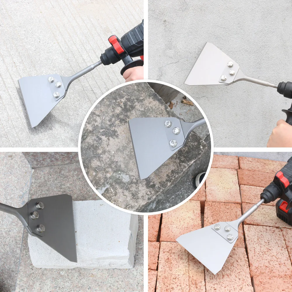 Electric Hammer Attachment SDS Plus Chisel Scraper For Floor Tile Adhesive Removal Masonry Surface Stripping Tooling