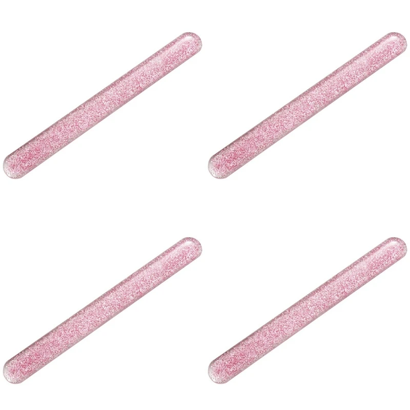 

4X Glass Nail File Crystal Nail Shiner Nano Mini Buffers Block With Portable Case For Natural Nails