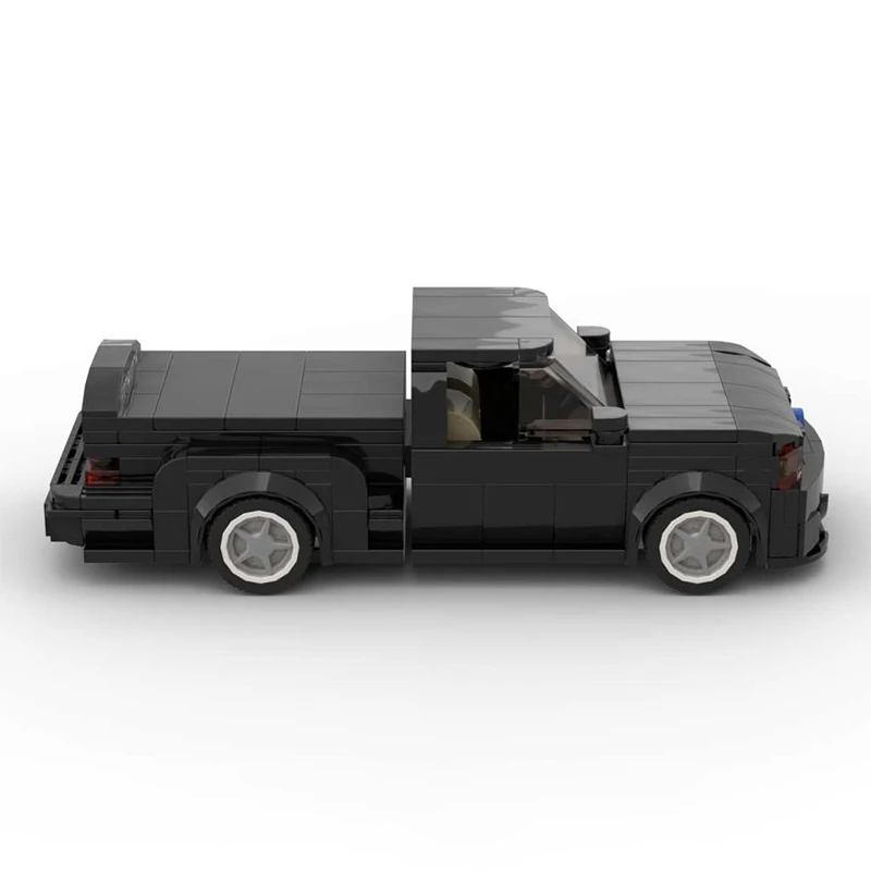 332pcs MOC Built Tough F-150 Lightning - Black City Champions Model Building Blocks Construction Brick Education Collection