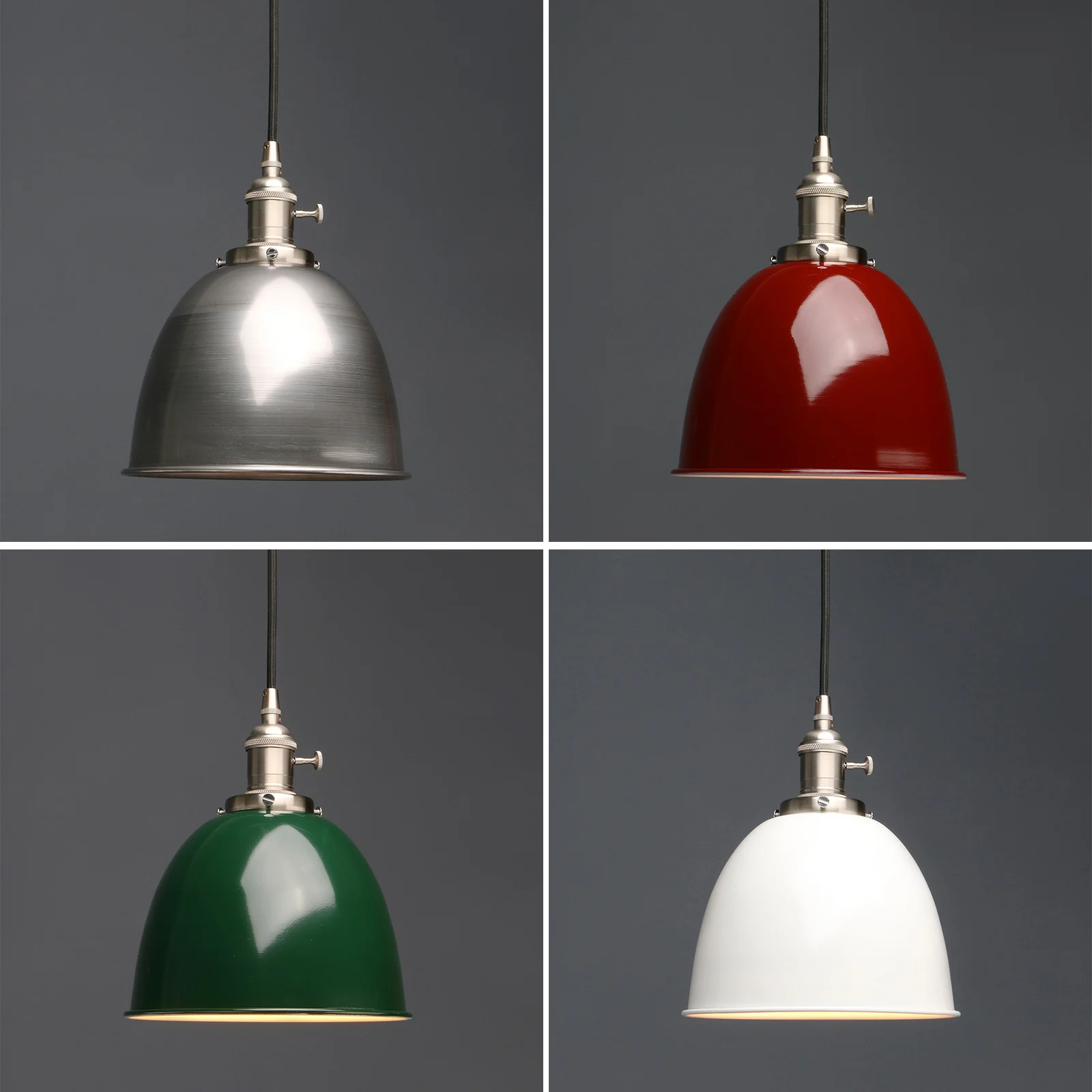 Phansthy Vintage Style Pendant Light with Switch, Metal 8.1\