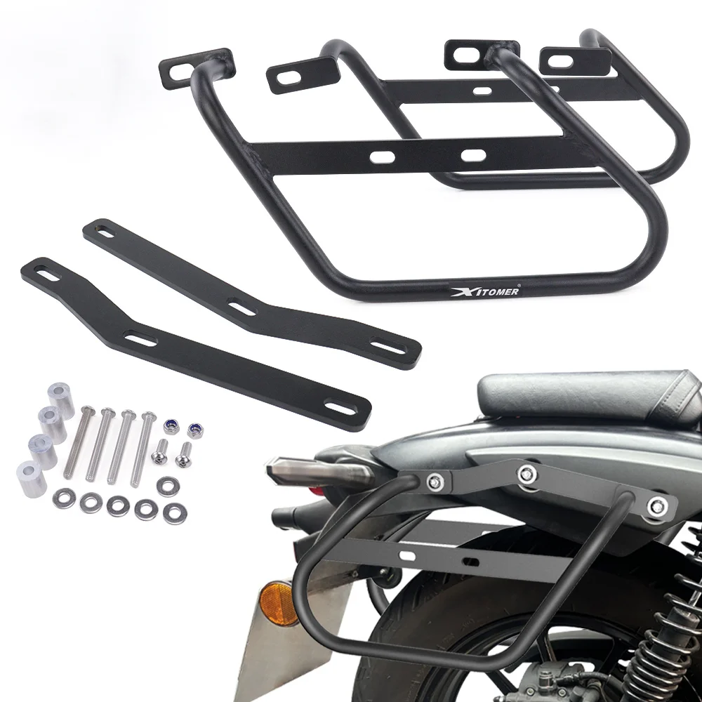 

Motorcycle Side Luggage Racks Saddlebag Bracket For Kawasaki Eliminator 500 450 2024-2025 Side Trunk Bag Support Mount Holder