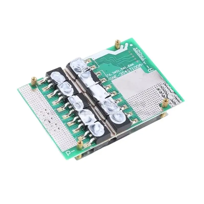 

3 series Lithium Battery Protection Board 11.1V12.6V100A With Balanced SamePort overcharging, Discharging, Short Circuit, Overc
