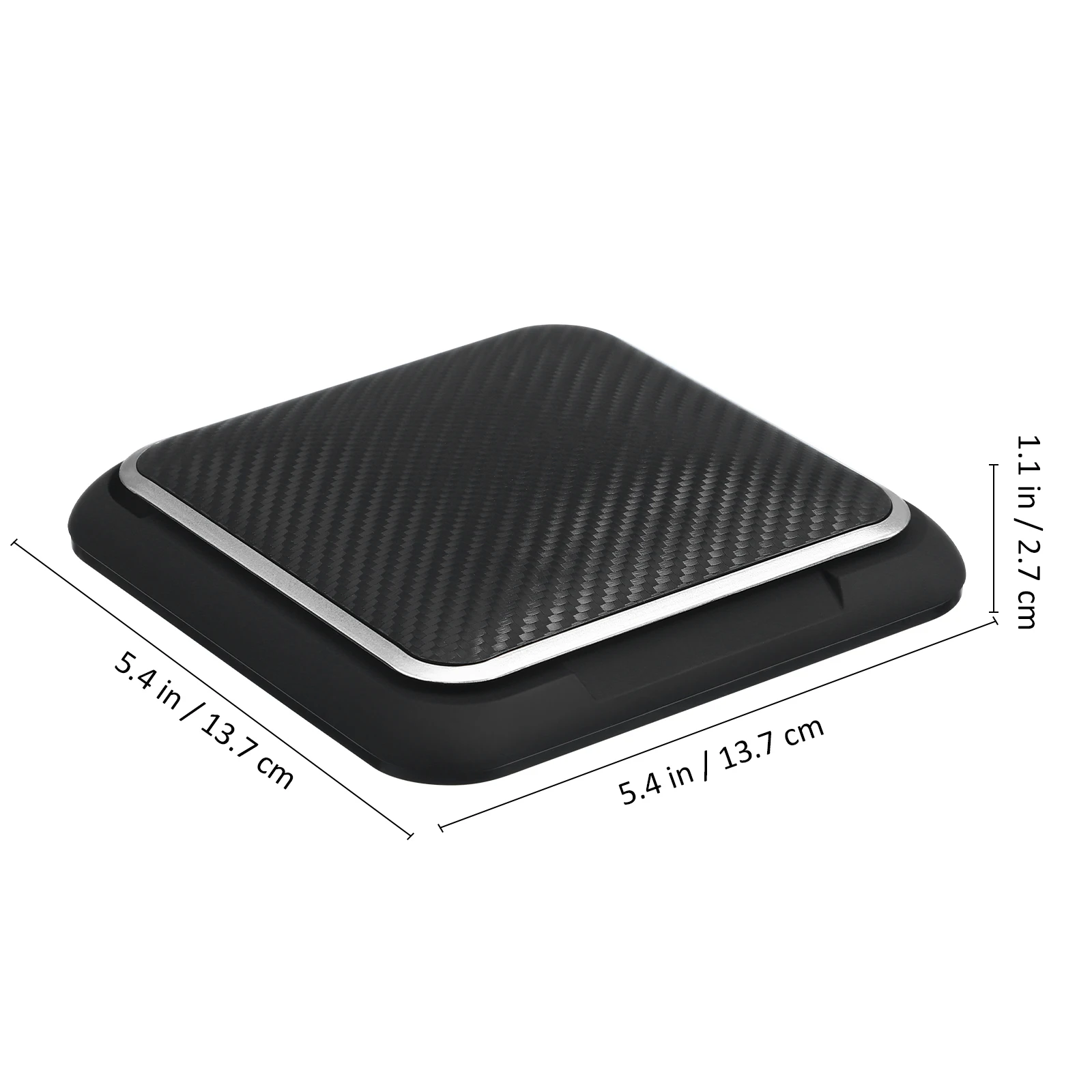 

Car Phone Holder Black Carbon Fiber Dashboard Mount Adjustable Angle Non Slip Secure Universal Stand For Car Truck Vehicle Mount