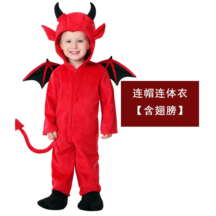 

Halloween Children's Day School Stage Show Children's Lovely Devil Role Play Costume