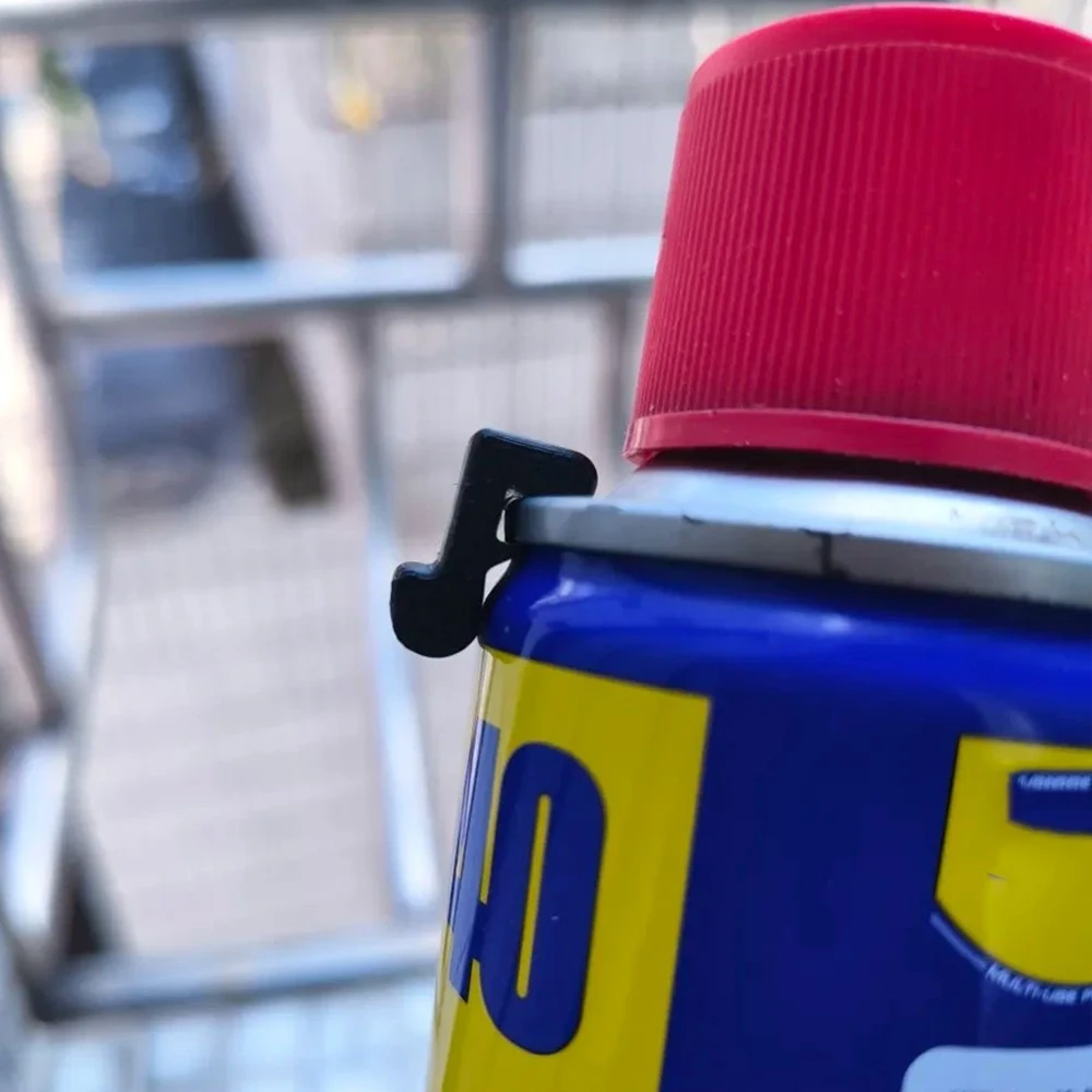 2 Stück Sprühdosen-Düsenhalter, Schmiermittel-Strohhalm-Befestigungshalterung, Aerosol-Dosen-Clip für Rostschutzöl-Spray, Einfach Aufzuhängen – Detail 4