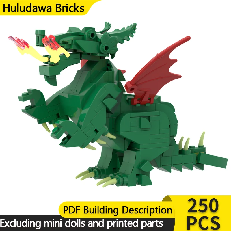 

Средневековый замок, модель MOC, строительные кирпичи, классический замок, дракон, модульная технология, детские праздничные подарки, сборные игрушки, костюм