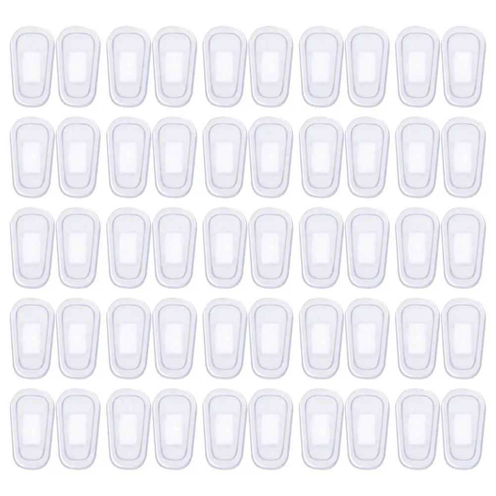 

25Pairs Eyeglasses Nose Pads Silicone Replacement Glasses Nose Pieces Anti Slip Height Increase for Glasses Sunglasses