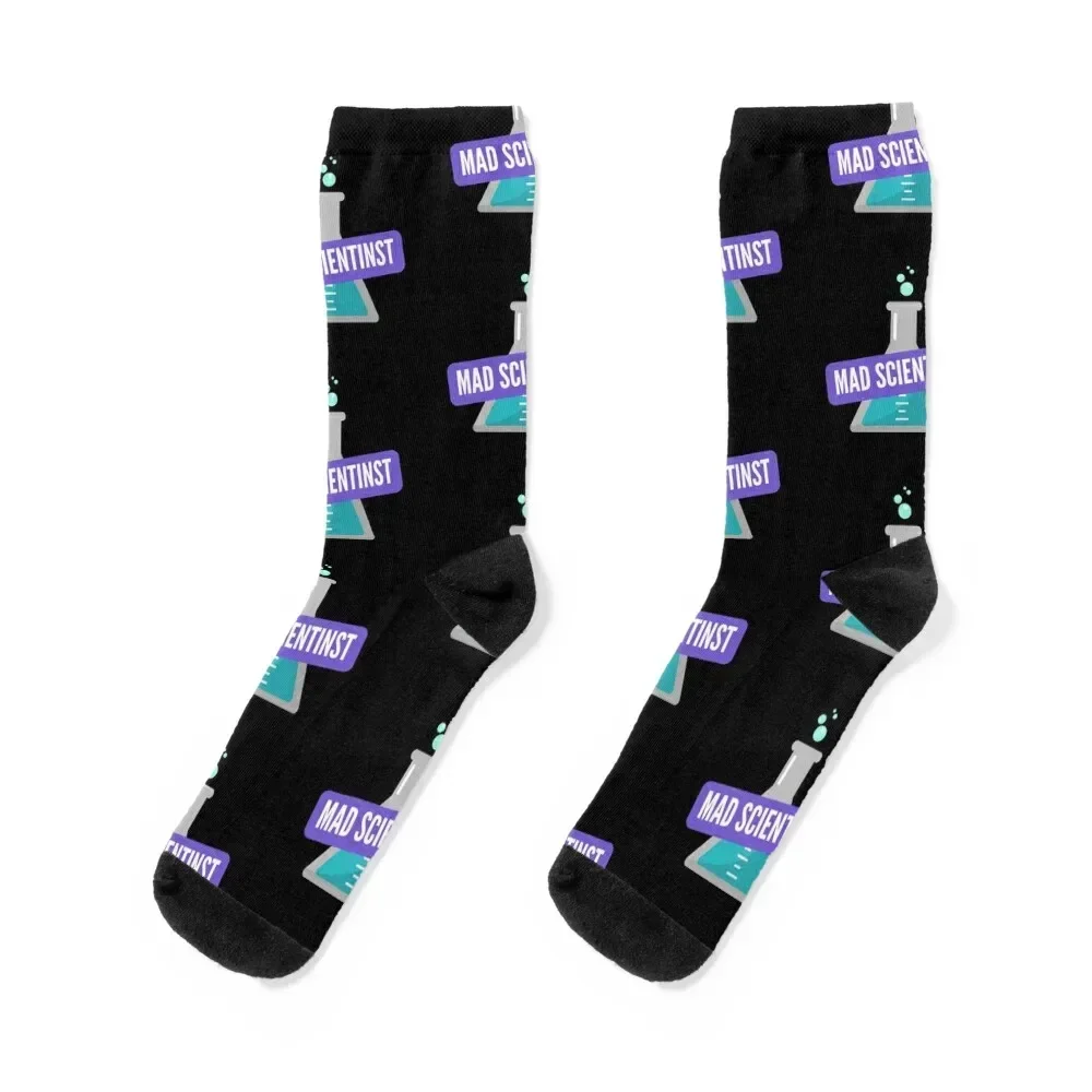 Mad Scientist Socks christmas stocking Soccer Designer Man Socks Women's