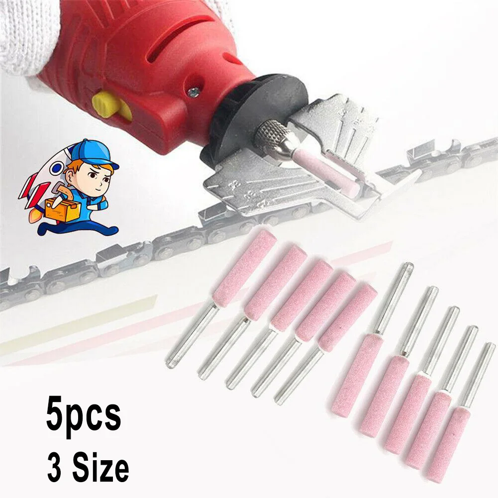 Enhance Your Chain Saw Performance with 5PcsSet Chainsaw Sharpener Grinding Stone File Chain Saw Sharpening Tool