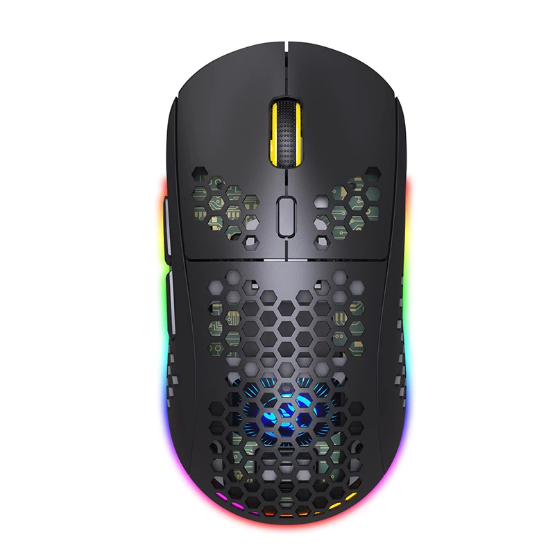 

Luxmoc T90 2.4G Wireless Mouse RGB Luminous Wireless Gaming TYPE-C Charging Mouse 750 Mah Long Time Standby