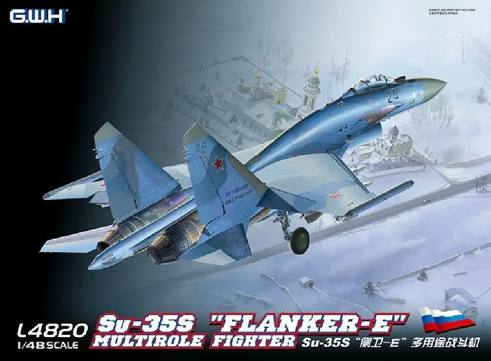 

Great Wall Hobby L4820 1/48 Scale Russian Su-35S "Flanker-E" Multirole Fighter Model Kit