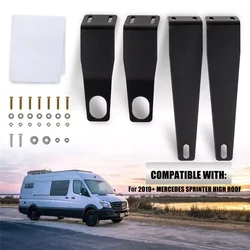 1Set Staffa per camper fai da te per Sprinter Van Headliner Shelf Kit Nero per Mercedes Sprinter High Roof 2019+ Roulotte e accessori