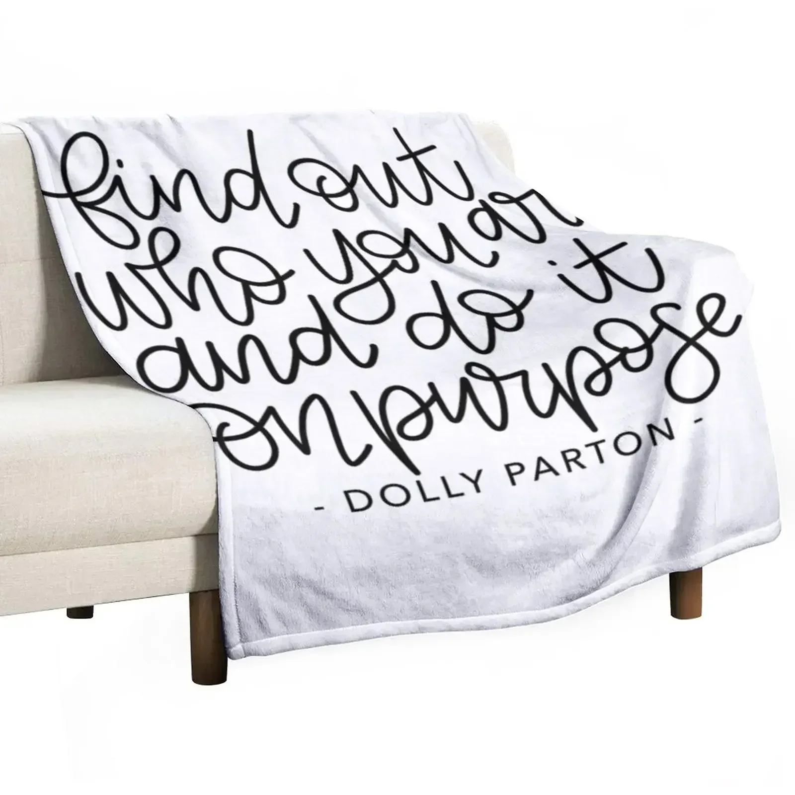Do It On Purpose Throw Blanket Portable Lightweight Blanket for Travel Camping