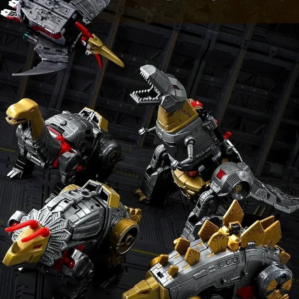 BMB BPF G1 Transformation Action Figure Dinoking Volcanicus Grimlock Slag Sludge Snarl Swoop Slash Dinobot 5IN1 Robot Toy