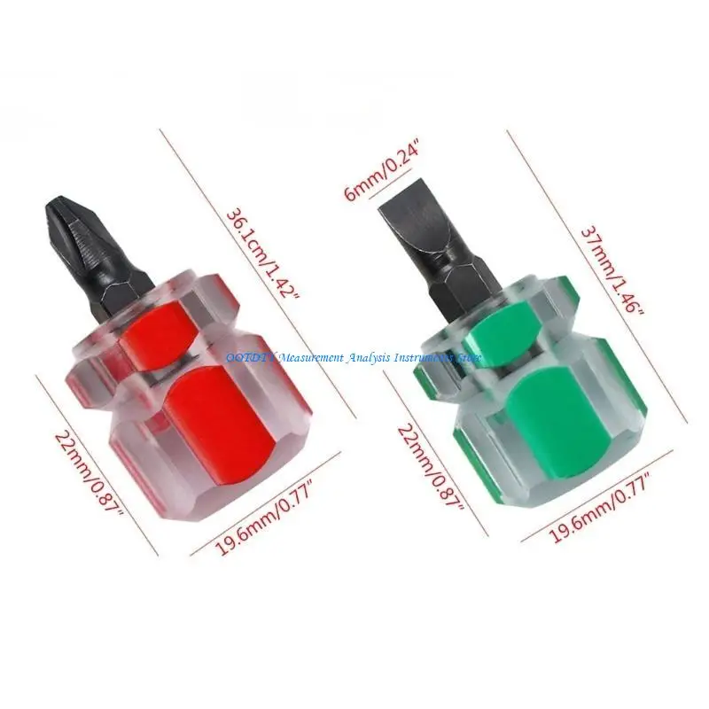367D Obeng Set Mini Portabel Portabel Head Screw Driver Transparent Handle
