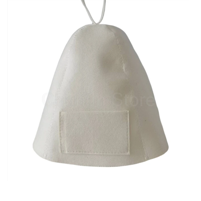 ChuHan cappello da Sauna in feltro di lana cappello da doccia in feltro di lana ricamato Anti calore per Sauna Banya Bath House protezione della testa