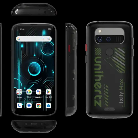Unihertz Jelly Max Mini Smartphone 5G Android 14 Dimensity 7300 CPU 24GB 256GB 100MP 32MP Camera 4000mAh Battery 5.05" Screen