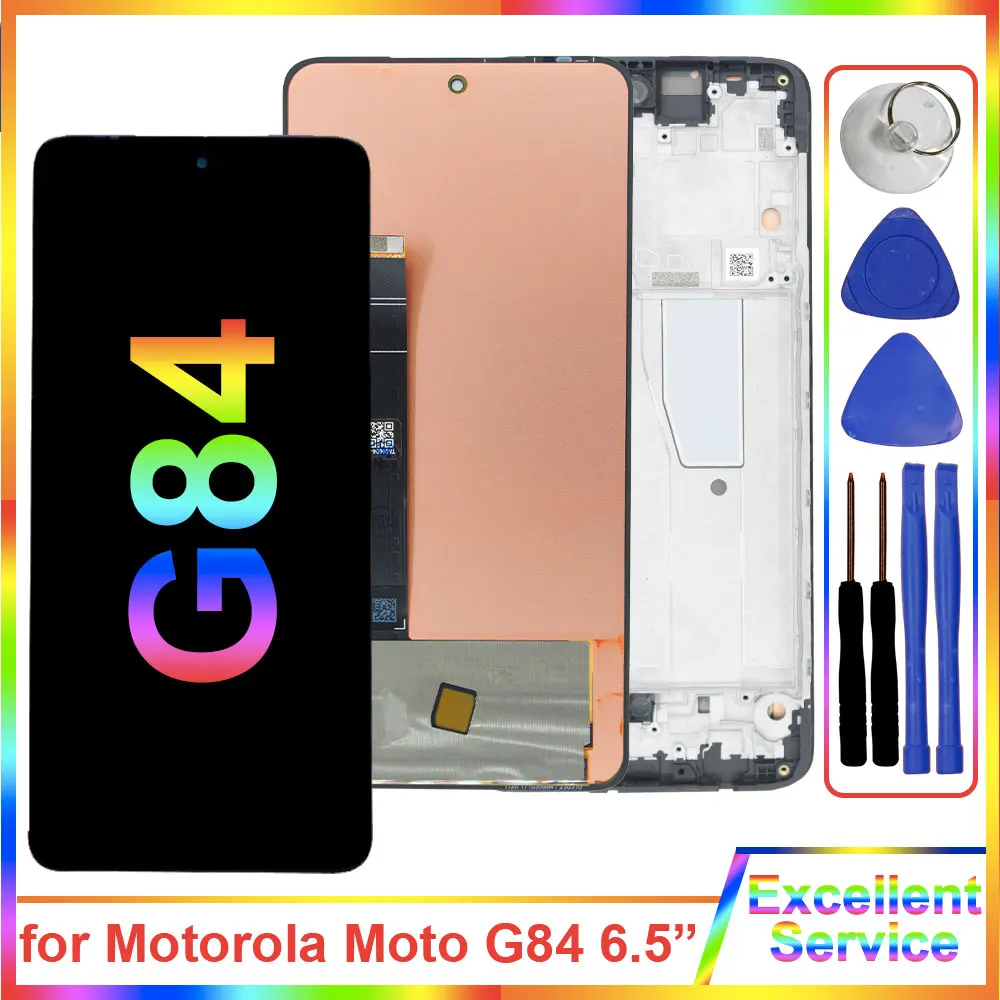 6.5'' AMOLED for Motorola Moto G84 XT2347 XT2347-1LCD Display Touch Screen Digitizer Replacement for Moto G84 XT2347 XT2347-2