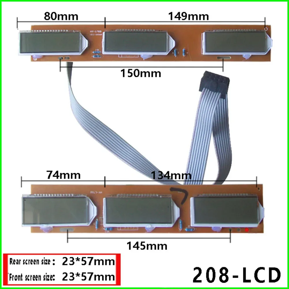 Aksesori skala harga elektronik skala platform display panel LCD merah dan hitam display papan sirkuit, dibuat di Cina