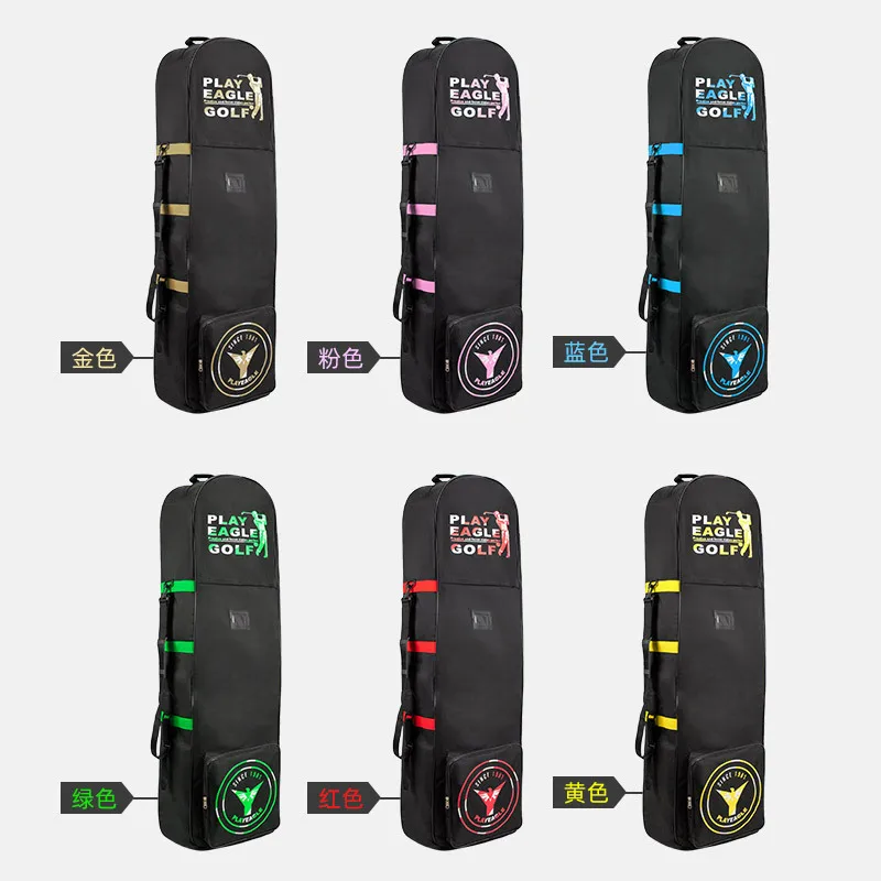 PlayEagle Foldable Golf Bag Cover with Wheels for Air Travel Oxford