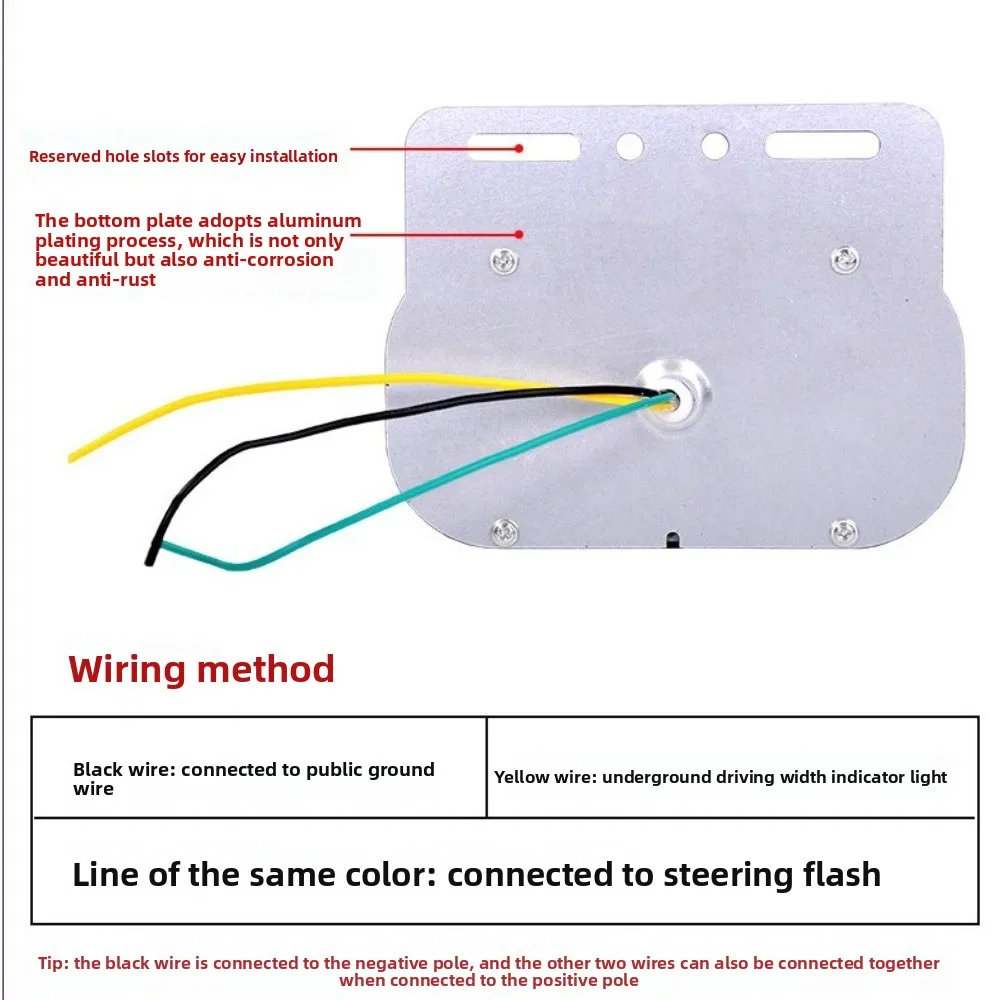 

Durable 12V/24V Truck LED Side Light Multicolor Waterproof Clearance Light Light Guide Anti-Collision LED Side Maker
