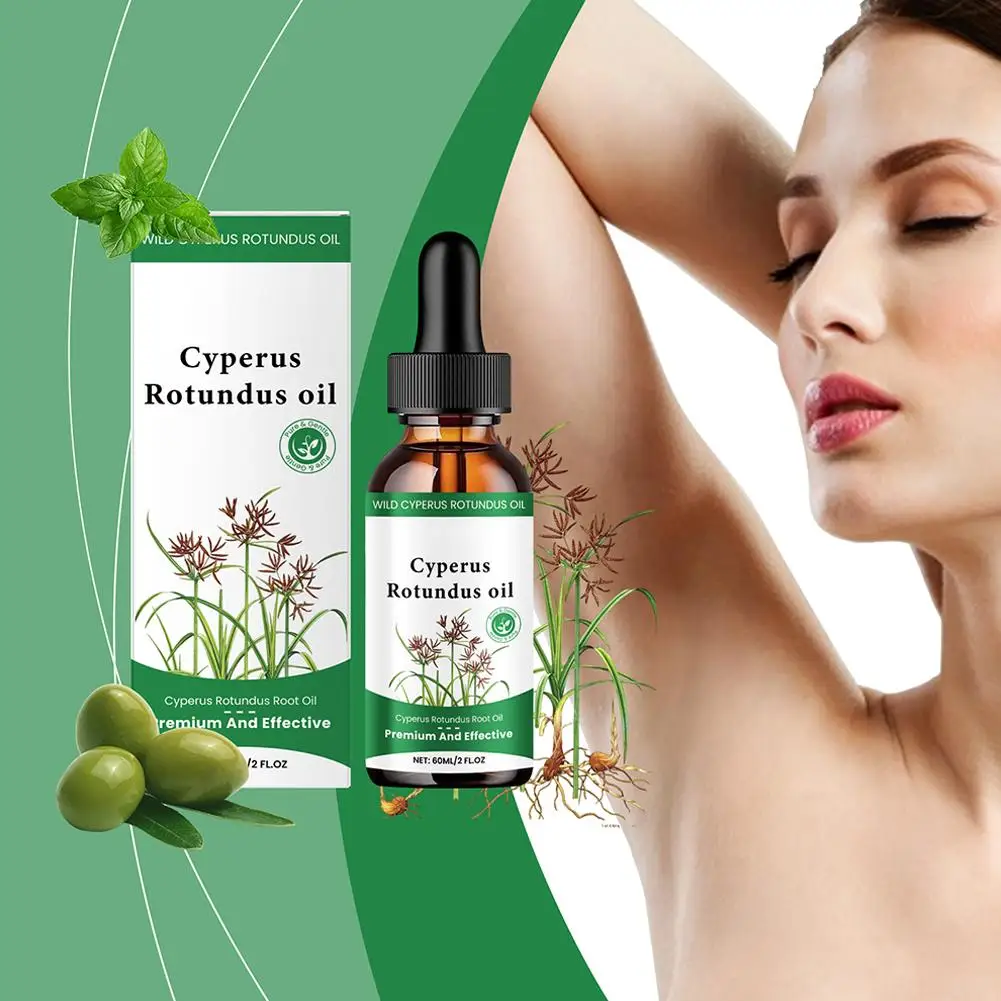 Cyperus Rotundus Hair Removal Care Oil Cyperus Rotundus Plant Oil Body Moisturizing Nourishing Hair Removal Care Oil 60ml