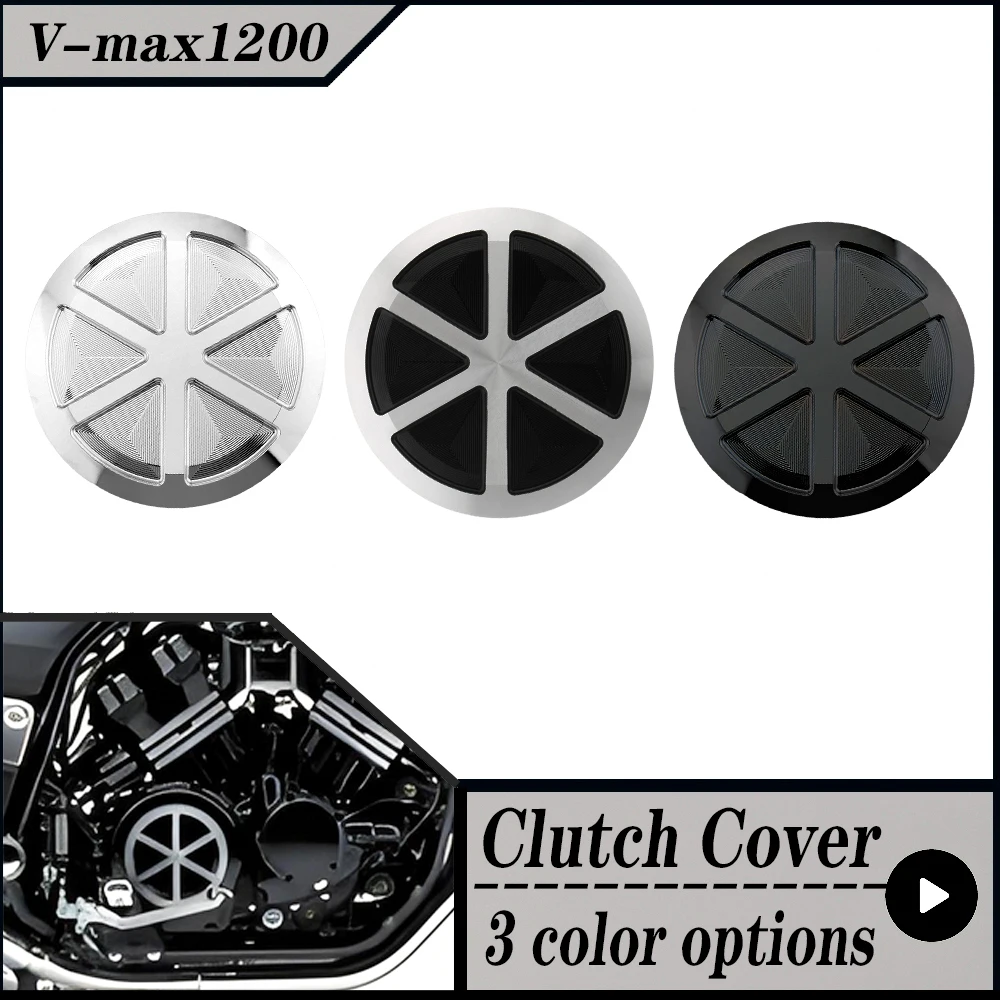 For YAMAHA V-Max 1200 1994-2007 Vmax 1200 VMAX1200 V-MAX1200 Motorcycle Clutch Cover CNC Aluminum