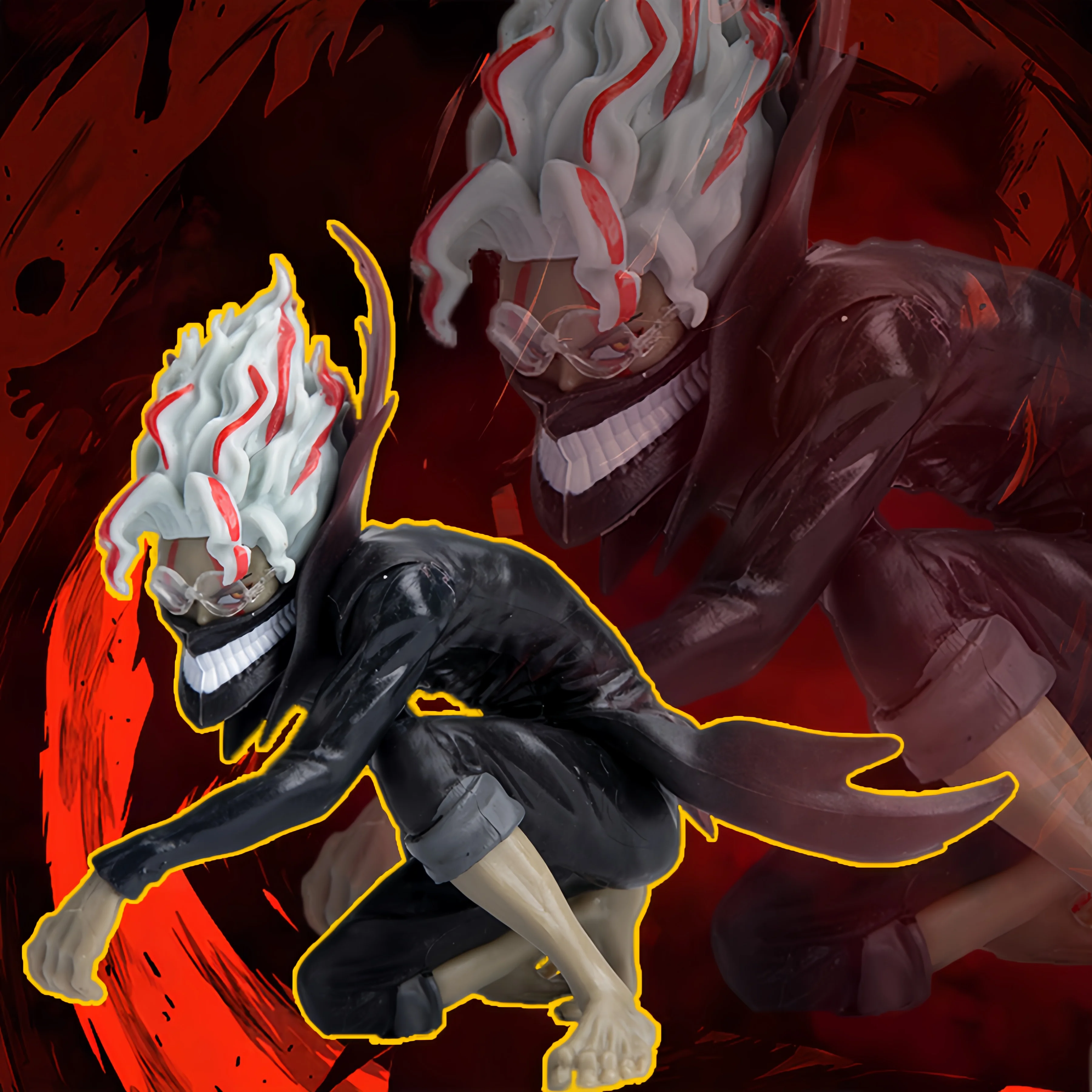 

Supernatural, bold and daring person, transformed into a squatting position of Ken Takakura, Erkaren instant noodle handcrafted