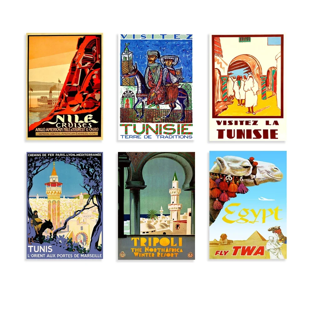 Cordial africa | poster | vintage arabic travel print | bedroom, lounge | retro gift idea