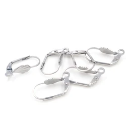(Never Fade) 20x10mm 20pcs/Lot 316L Stainless Steel High Quality Earring Hooks Wire Settings Base Settings Whole Sale -W2-32