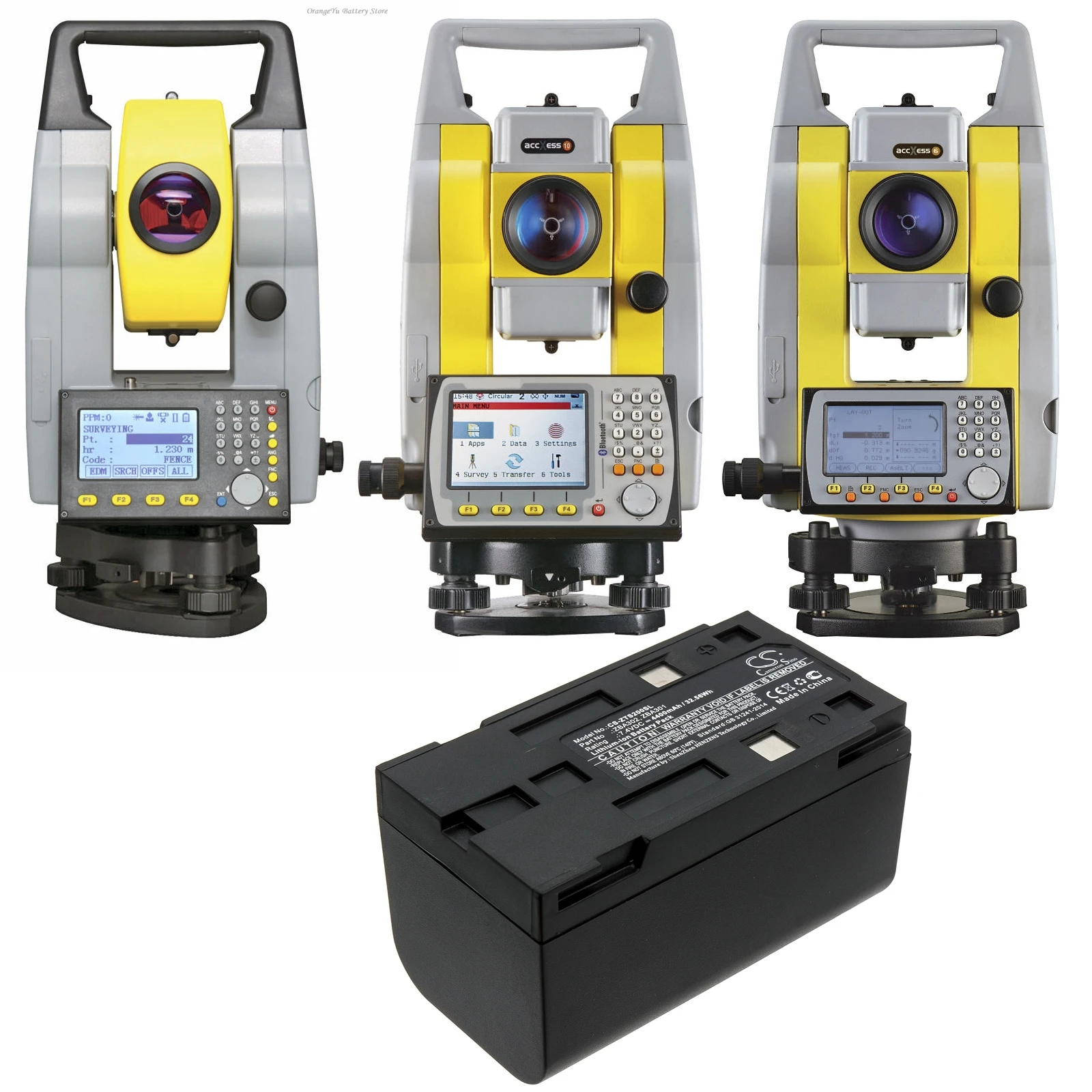 

Аккумулятор Cameron Sino 7.4V 4400mAh ZBA302, ZBA301 для Geomax Zipp10, ZT20, ZT20R, Zoom 20, Zoom 30, Zoom Pro