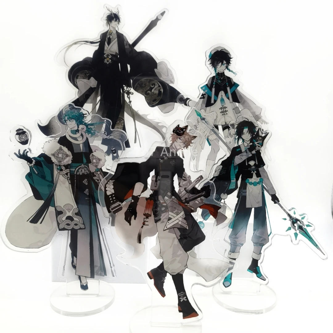 Game Stand Figure Acrylic Model Zhongli Xiao Tartaglia Kaeya Wendi Baizhu Diluc Cosplay Model Plate Desk Decor Fans Friend Gift