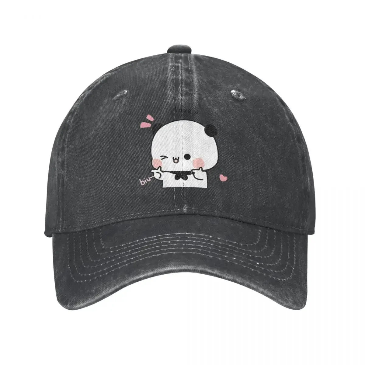 Bear Panda Dudu Finger Guns Love Baseball Caps Vintage Distressed Denim Snapback Hat Unisex Outdoor Running Golf Hats Cap