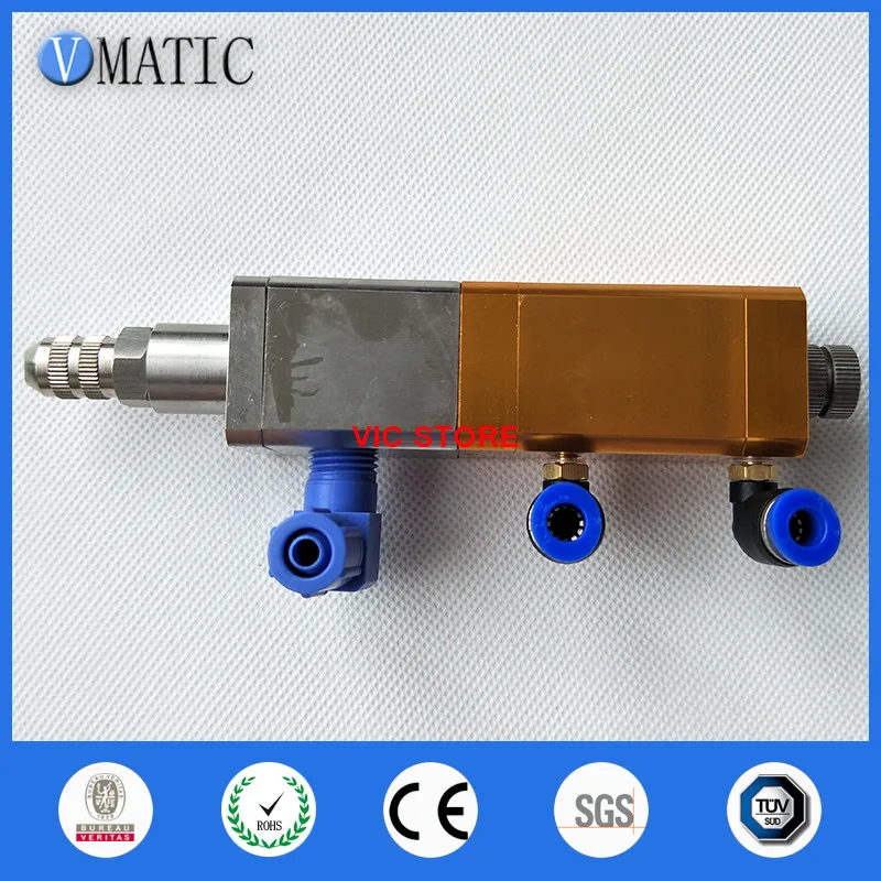 Imagem -03 - Cola Pneumática Única Líquido de Sucção Válvula Cilindro Distribuidor de Cola Bico Dispensador Controlador de Arma