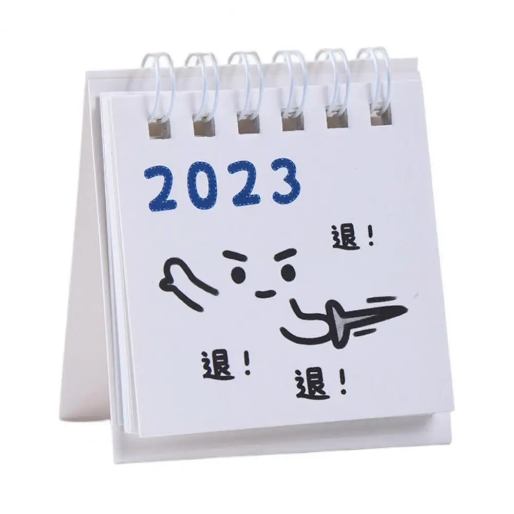 Kantoor Kalender Cartoon Patroon Schattige Decoratieve 2023 Nieuwe Jaar Mini Kalender Decor Mini Kalender Schoolbenodigdheden