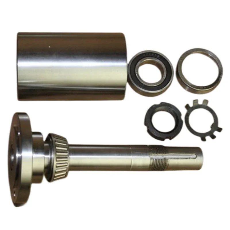 

Small lathe spindle high-strength lathe head assembly with flange without chuck tapered bearing