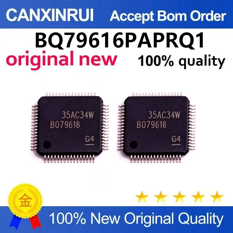 (5pcs-100pcs)Brand new original BQ79616PAPRQ1 silk screen BQ79616 HTQFP-64 precision battery monitor IC