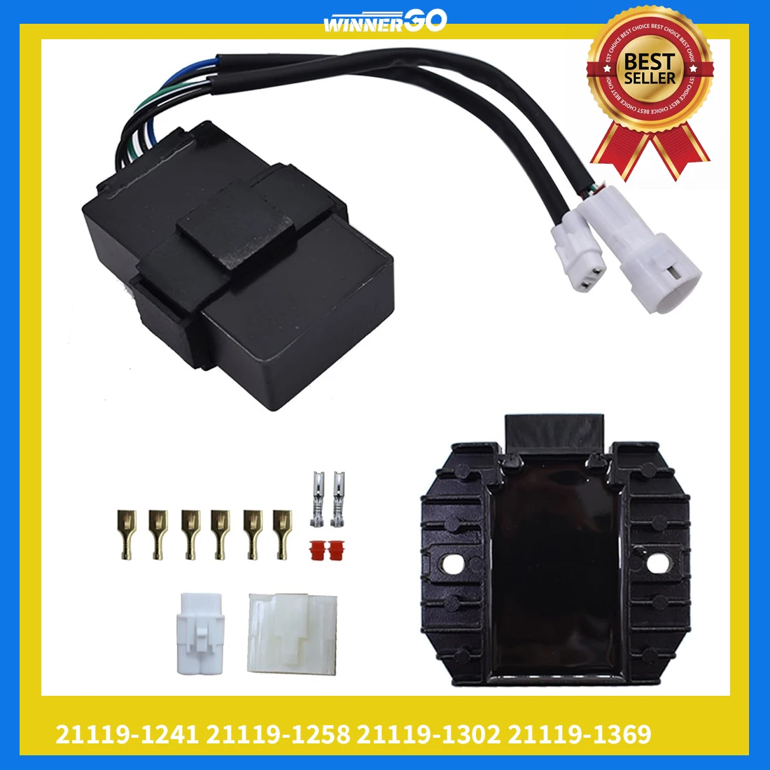 Motorcycle CDI Box Voltage Regulator Rectifier for Kawasaki Bayou 300 KLF 300B KEF 300 21066-1089 21119-1302 21119-1369