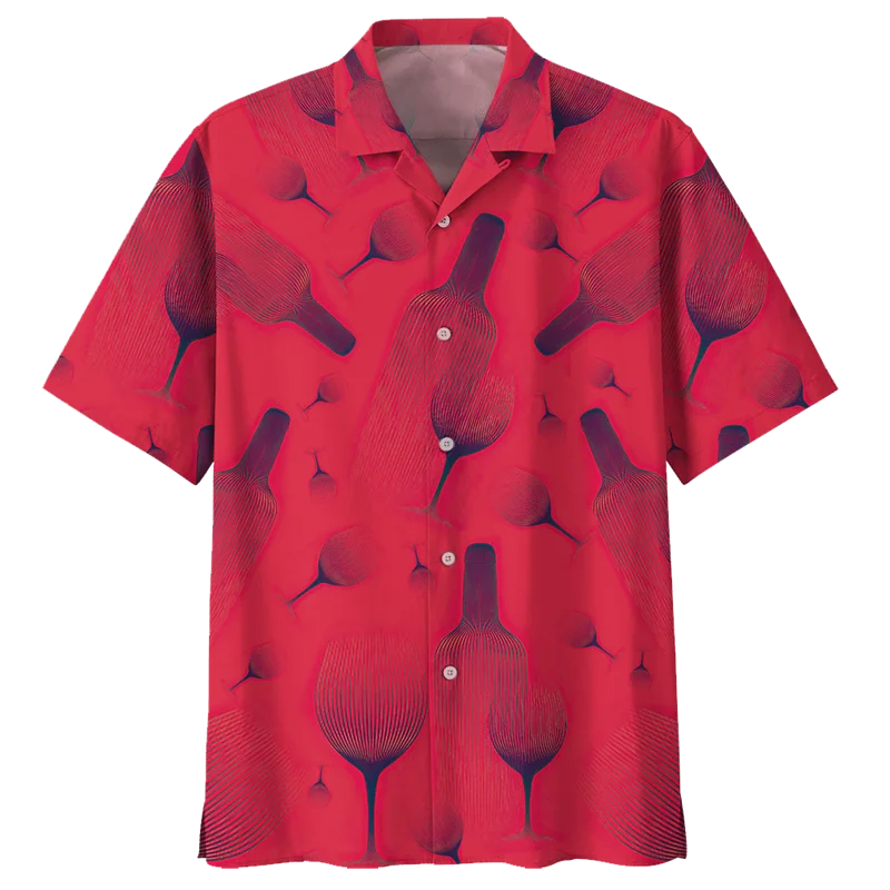 Camisa hawaiana con estampado 3D para hombre, camisa de manga corta con solapa, suelta, botones de calle, verano, Y2k