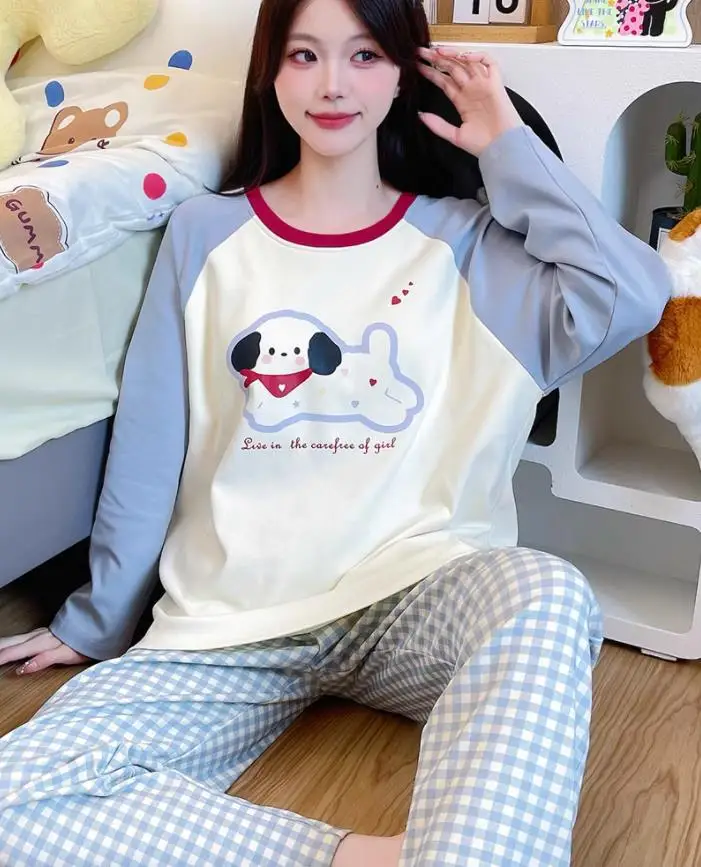 Pjs مجموعة النساء بيجامة مجموعة المرأة بيجامة شتوية دافئة ملابس المنزل العصرية منامة لطيف وناعم بيجامة مجموعة لطيف ملابس المنزل