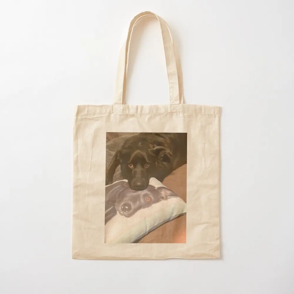 

Doug on his Pillow. Tote Bag