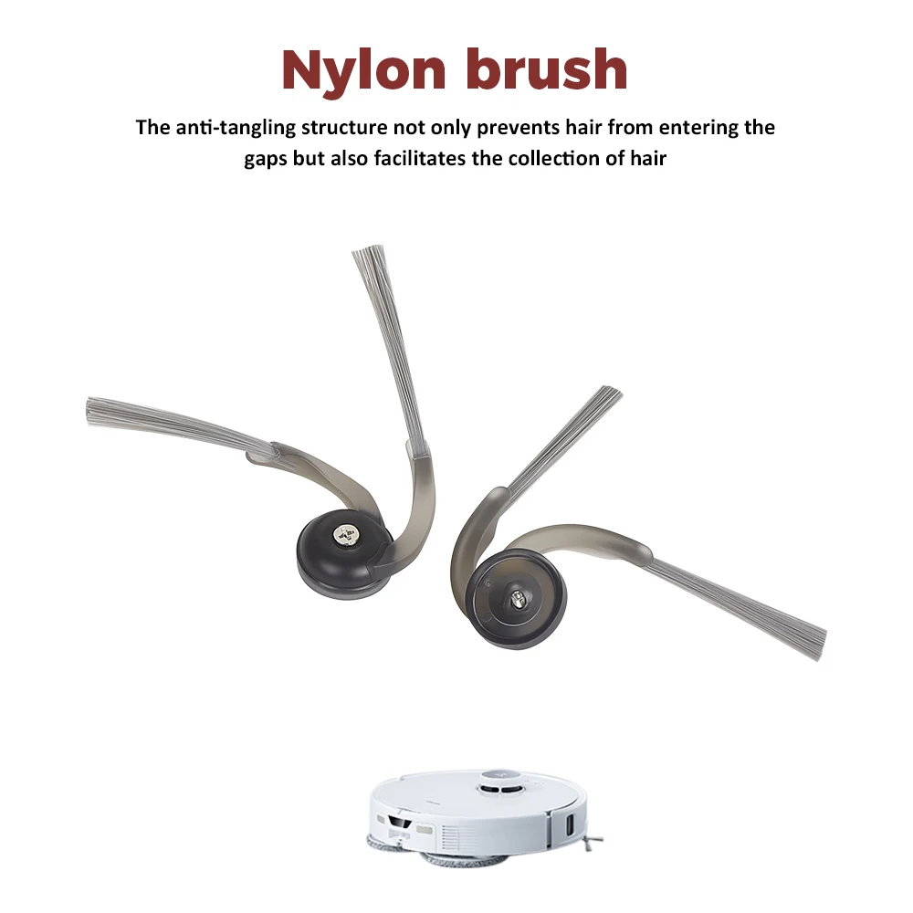 Side Brush for Roborock Qrevo Edge/ Edge C/ Edge S5A/ 5V1/ Curv/ Curv C/ Curv S5X 5A1 5XC/ 5AE/ P20pro/ G20S Ultra Robot Vacuum