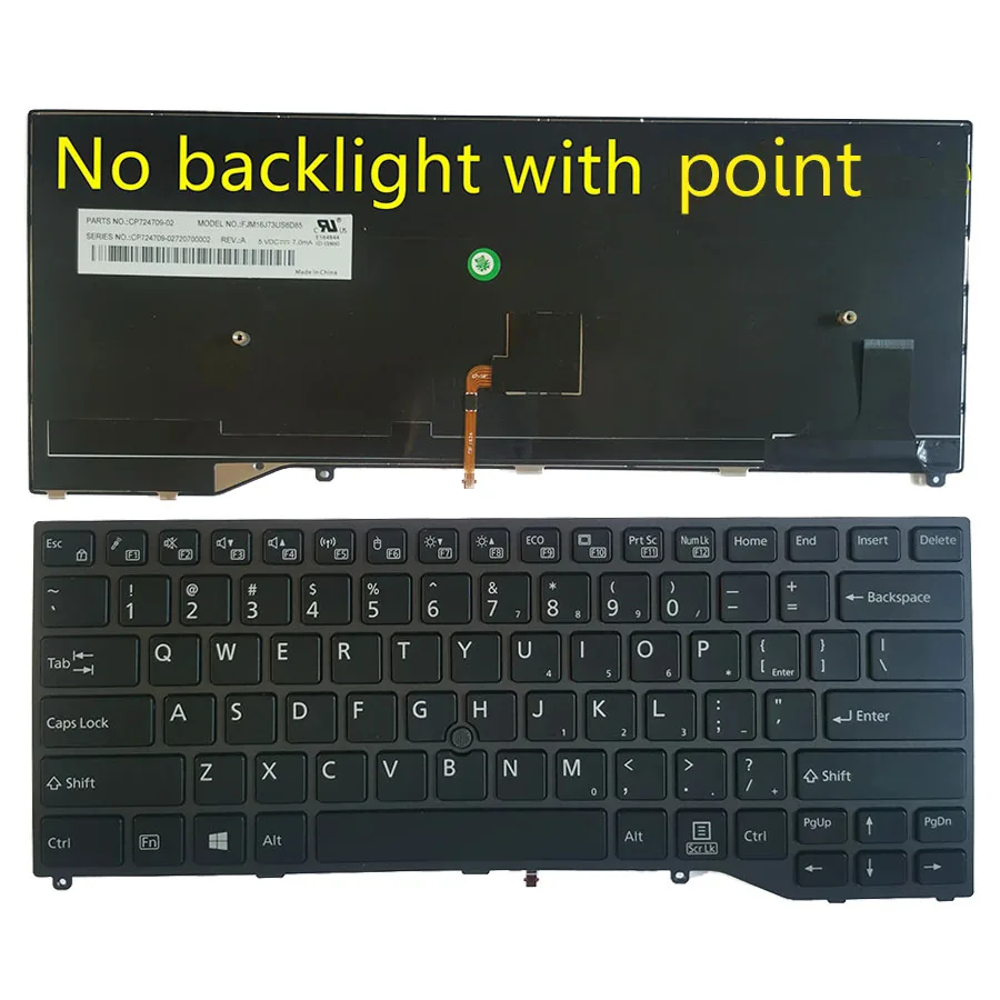 For Fujistu Lifebook U747 U748 U749 E449 E548 E549 CP724738-01 US RU Russian backlit keyboard