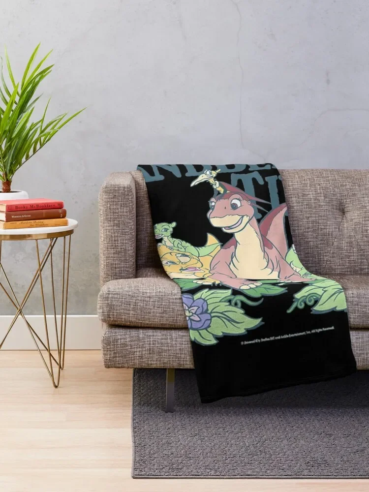 Land Before Time Pastel Dinosaur Friends Throw Blanket funny gift Vintage Stuffeds Blankets