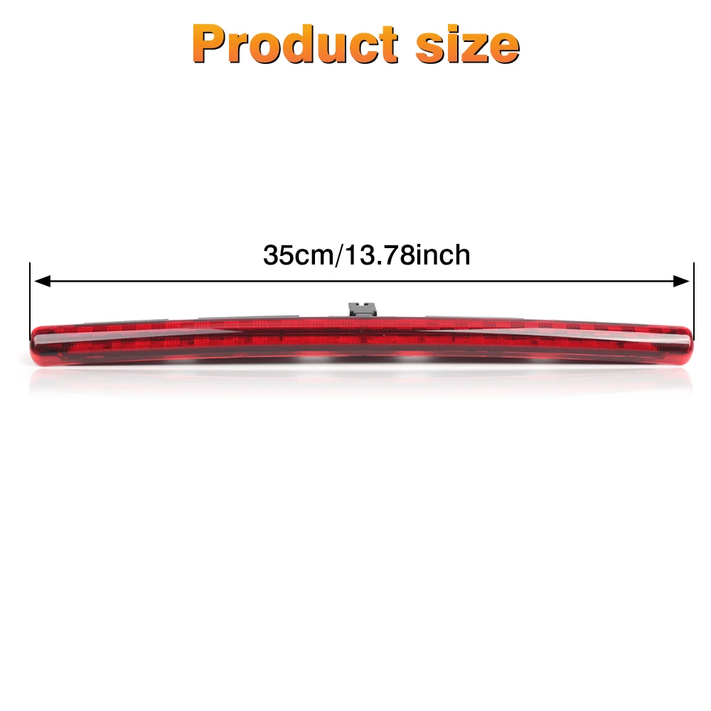 Replacement Rear High Mount Stop Lamp Third Brake Light Fit Mini Cooper R52 Convertible 2005-2008 63256961015 63256961016