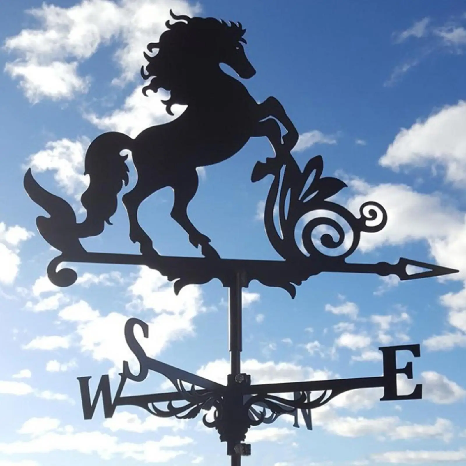 Roof Weather Vane Garden Farm Wind Direction Indicator Scene Measuring Tool