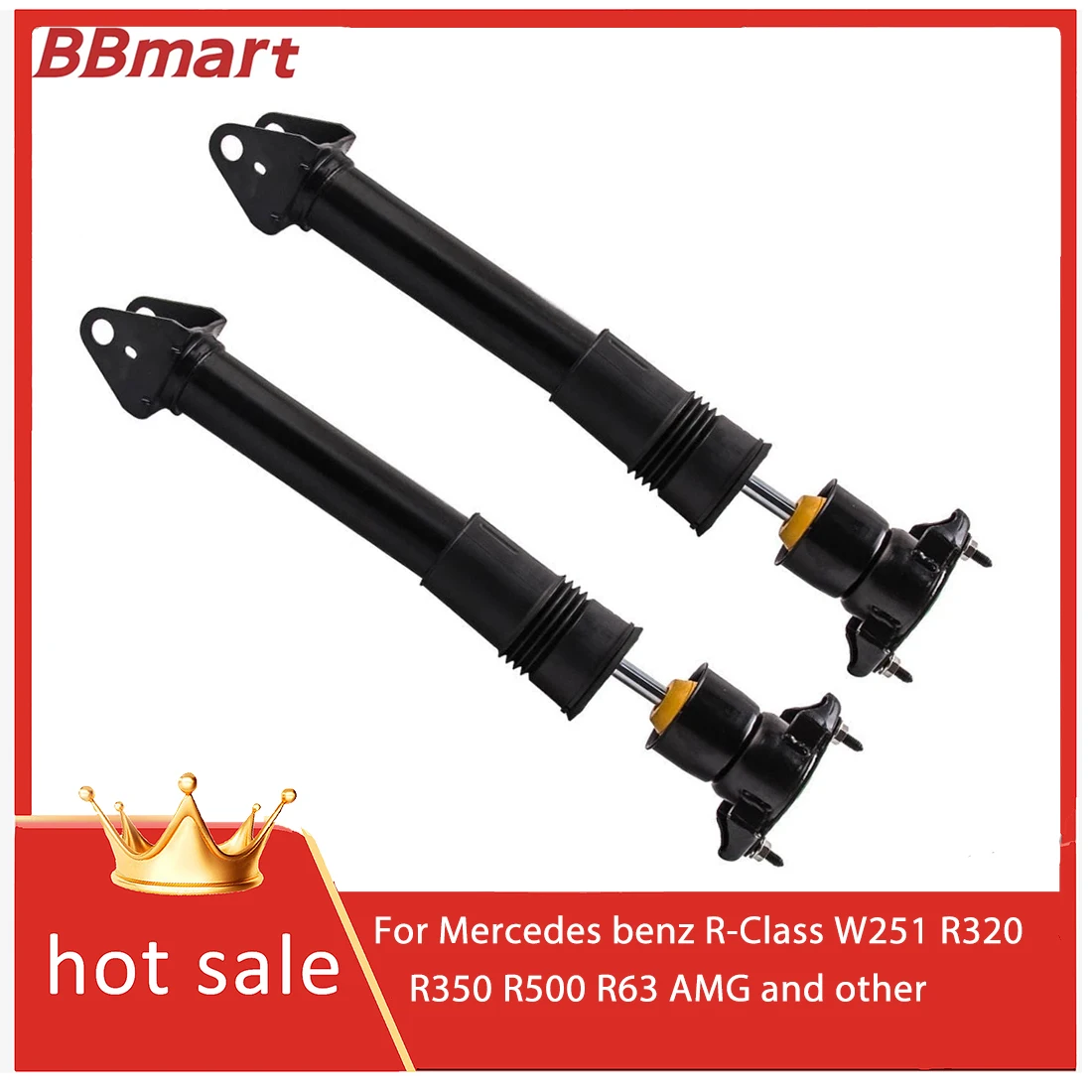 

2513202231 2 шт. Задний амортизатор для Mercedes Benz R-Class W251 R320 R350 R500 R63 AMG и другие. BBmart продается как горячие пирожки