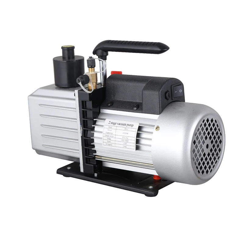 Bipolar rotary vane 2L vacuum pump 2RS-2 refrigerant vacuum pump 110V/220V ultimate pressure 3X10-1Pa